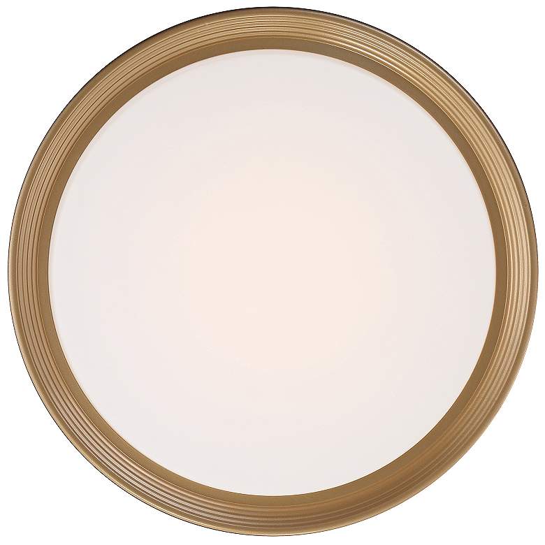 Image 3 Malaga 15.75" Wide Matte Black 3CCT LED Flush Mount more views