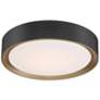 5_Malaga 15.75" Wide Matte Black 3CCT LED Flush Mount more views