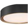 6_Malaga 15.75" Wide Matte Black 3CCT LED Flush Mount more views