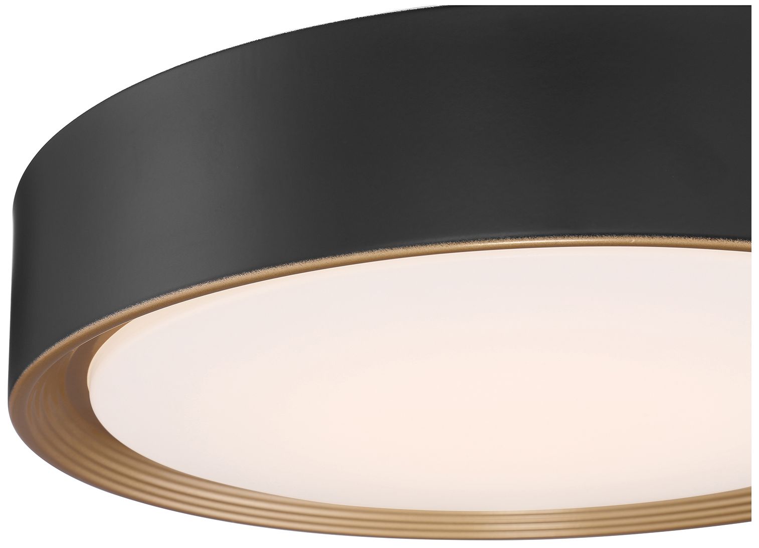 Image 6 Malaga 15 3/4" Wide Matte Black LED Ceiling Light more views