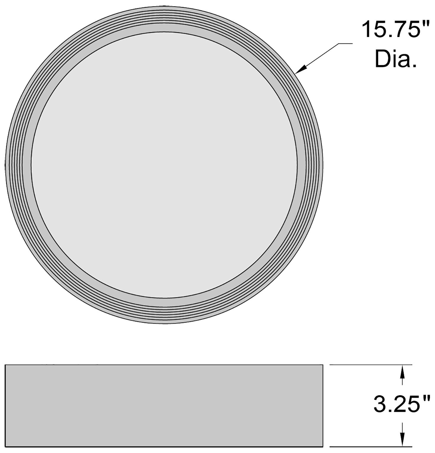 Image 7 Malaga 15 3/4" Wide Matte Black LED Ceiling Light more views