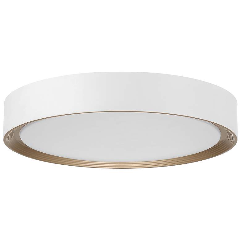 Image 2 Malaga 15 3/4" Wide Matte White LED Ceiling Light more views