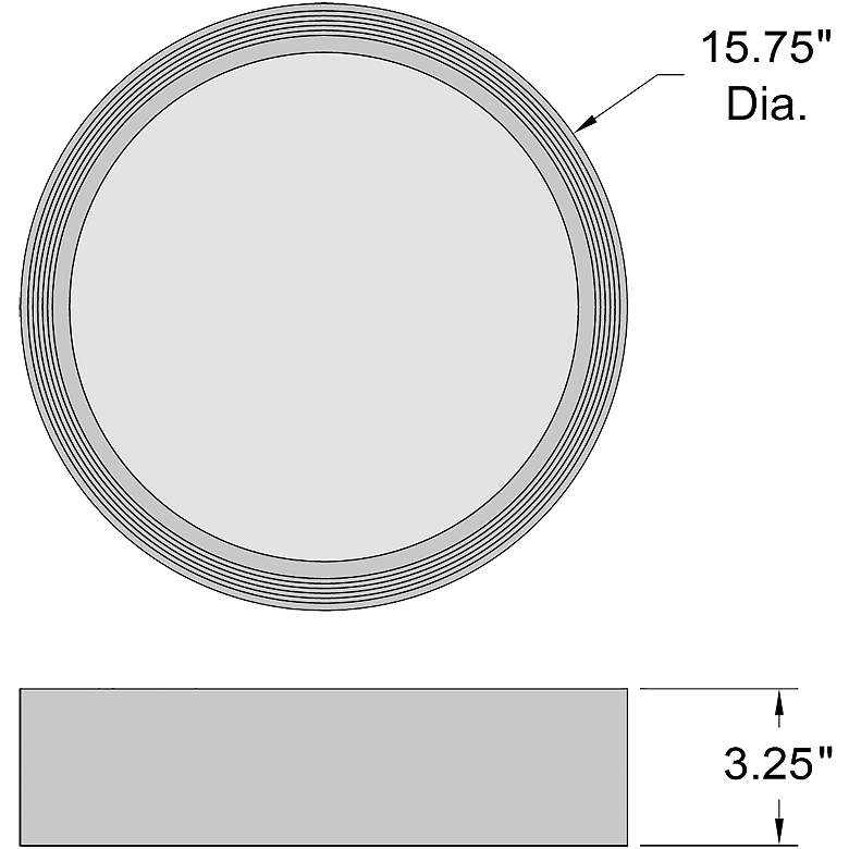 Image 6 Malaga 15 3/4" Wide Matte White LED Ceiling Light more views