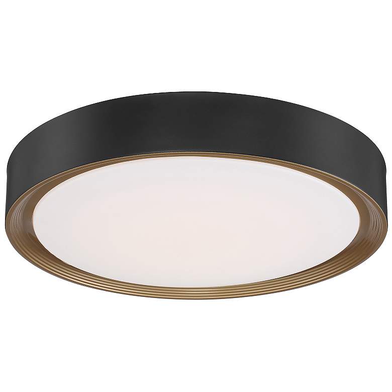 Image 5 Malaga 19 3/4" Wide Matte Black LED Ceiling Light more views