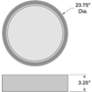 6_Malaga Color Selectable 23 3/4" Wide White LED Ceiling Light more views