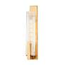 Malakai 19 3/4" High Vintage Gold Leaf Wall Sconce