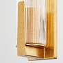 Malakai 19 3/4" High Vintage Gold Leaf Wall Sconce