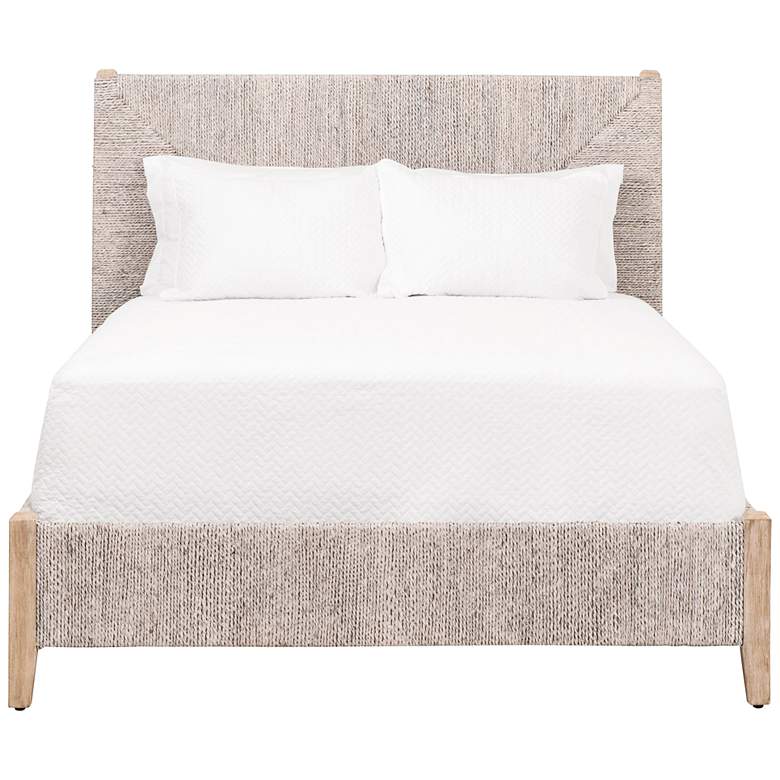 Image 1 Malay Natural Gray Wood with Abaca Rope Cal King Bed