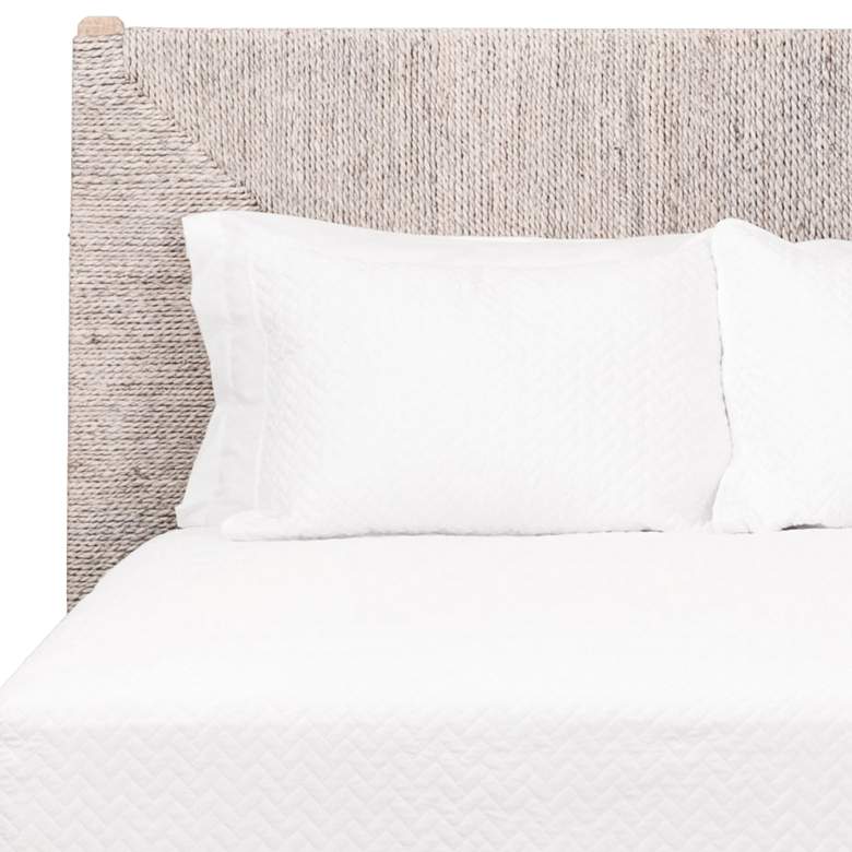 Image 2 Malay Natural Gray Wood with Abaca Rope Cal King Bed more views