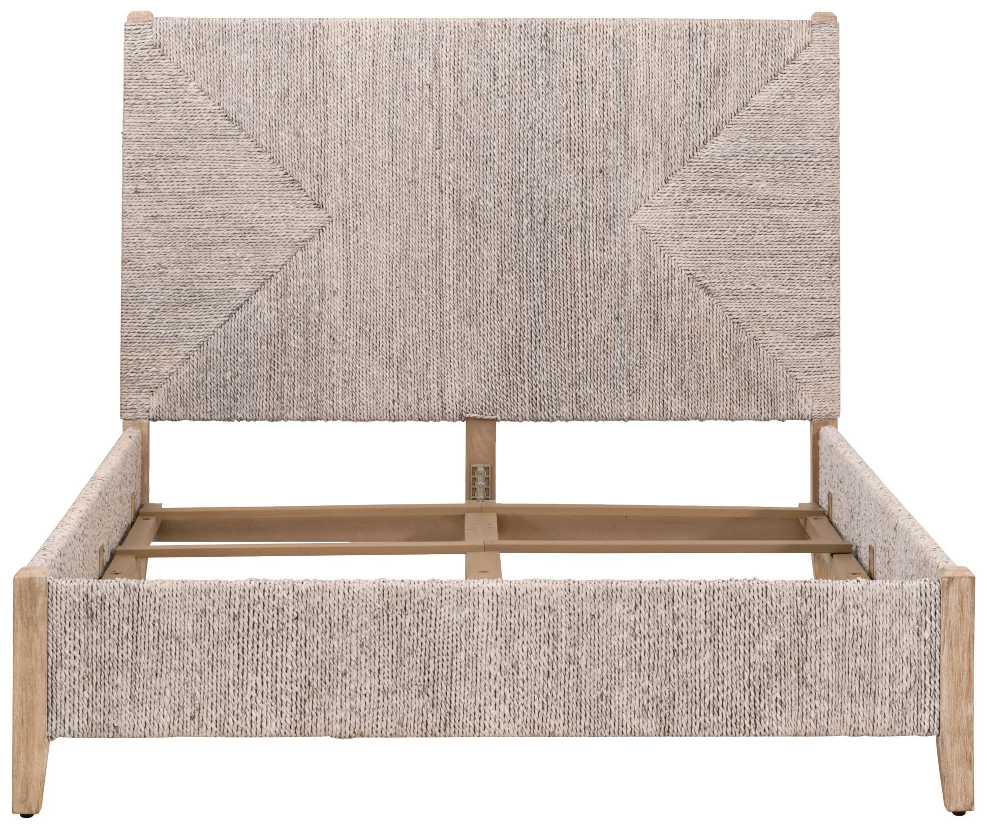 Malay Natural Gray Wood with Abaca Rope Cal King Bed