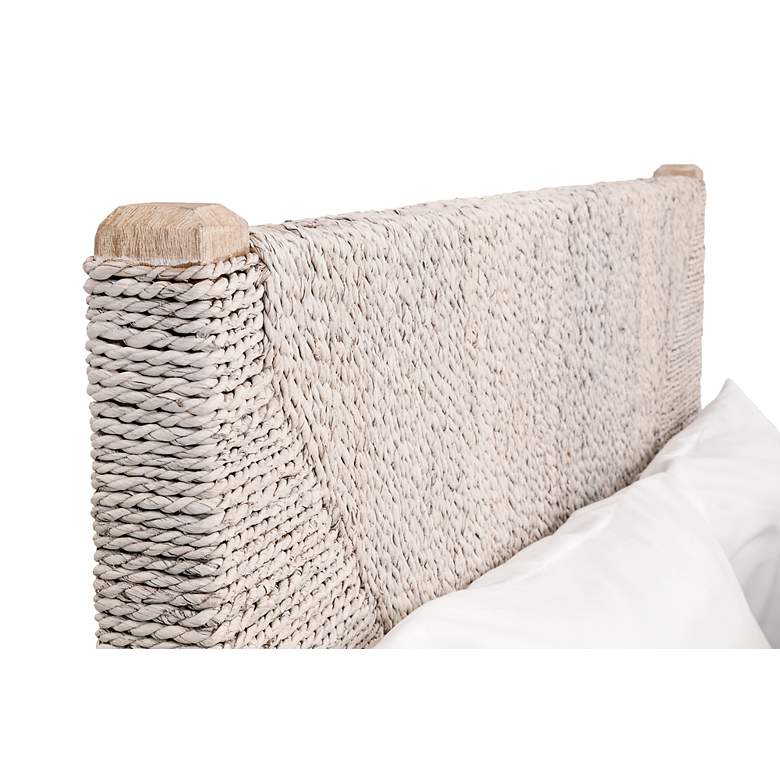 Image 4 Malay Natural Gray Wood with Abaca Rope Cal King Bed more views