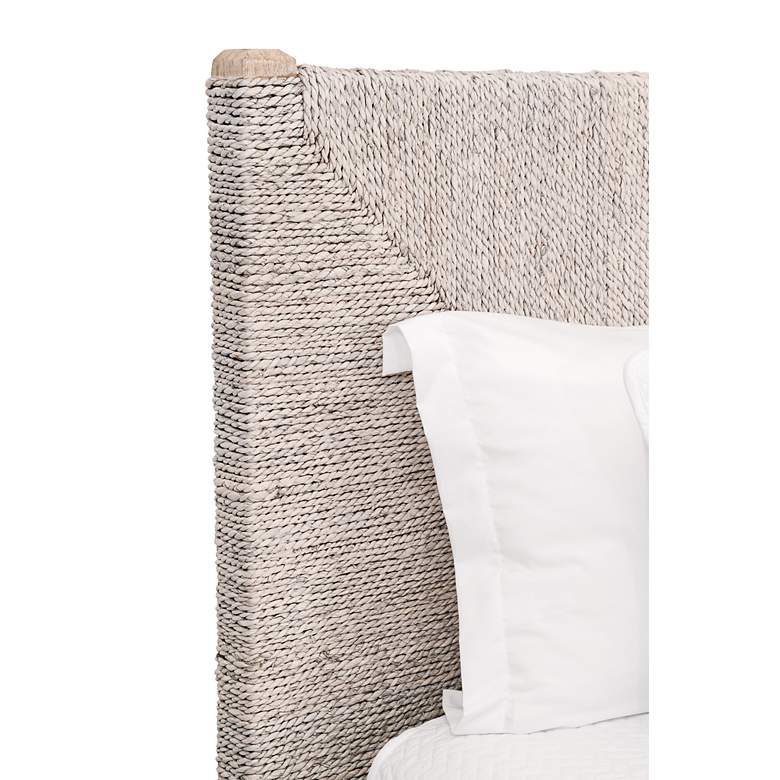 Image 5 Malay Natural Gray Wood with Abaca Rope Cal King Bed more views