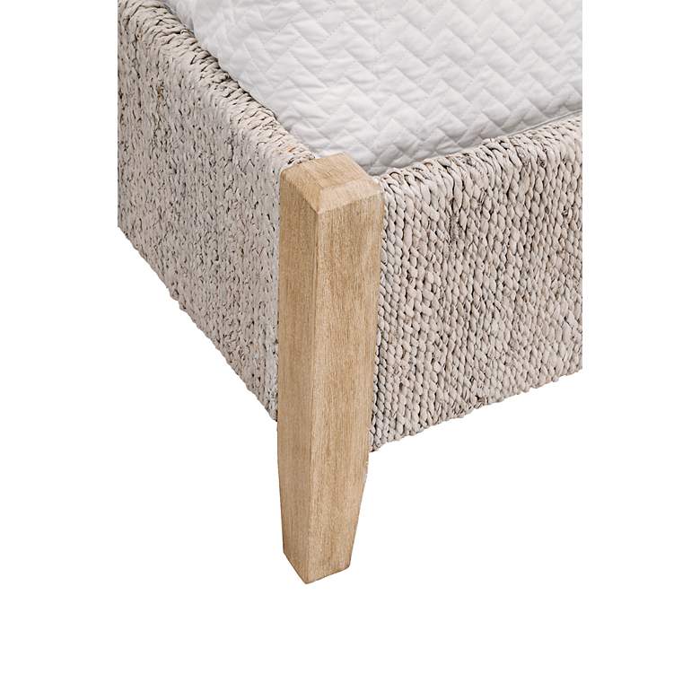 Image 6 Malay Natural Gray Wood with Abaca Rope Cal King Bed more views