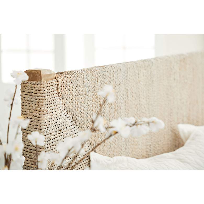 Image 7 Malay Natural Gray Wood with Abaca Rope Cal King Bed more views