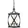 Malcalester 14"W Black and Brushed Nickel 3-Light Pendant