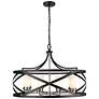 1_Malcalester 30" Wide Matte Black 8-Light Chandelier