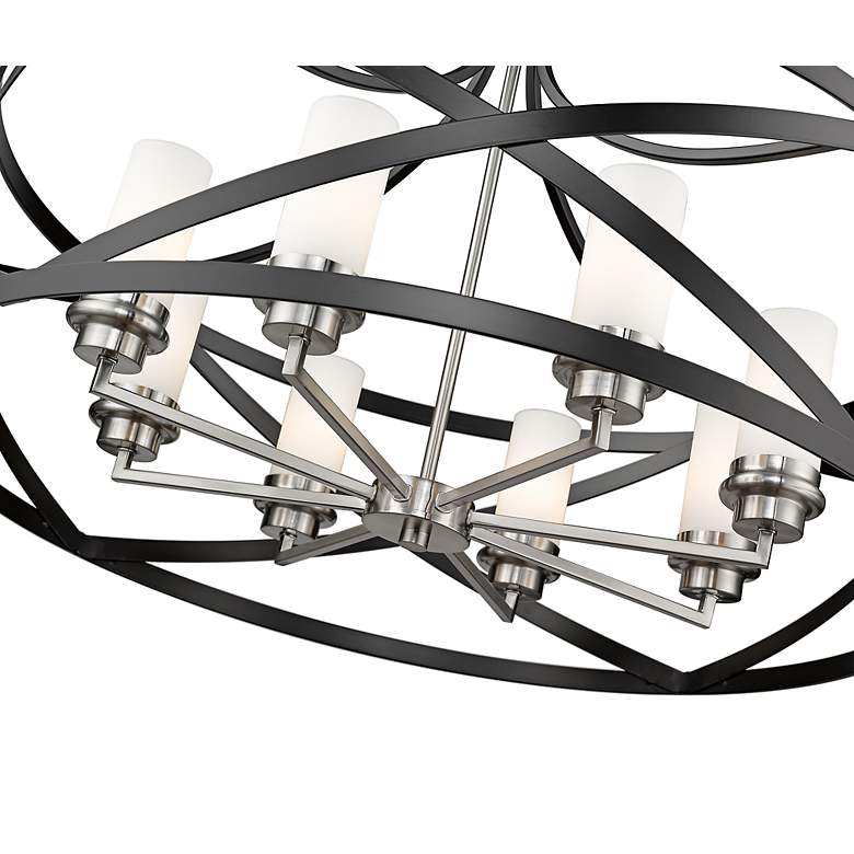 Image 6 Malcalester 30" Wide Matte Black 8-Light Chandelier more views