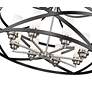 6_Malcalester 30" Wide Matte Black 8-Light Chandelier more views