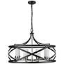 7_Malcalester 30" Wide Matte Black 8-Light Chandelier more views