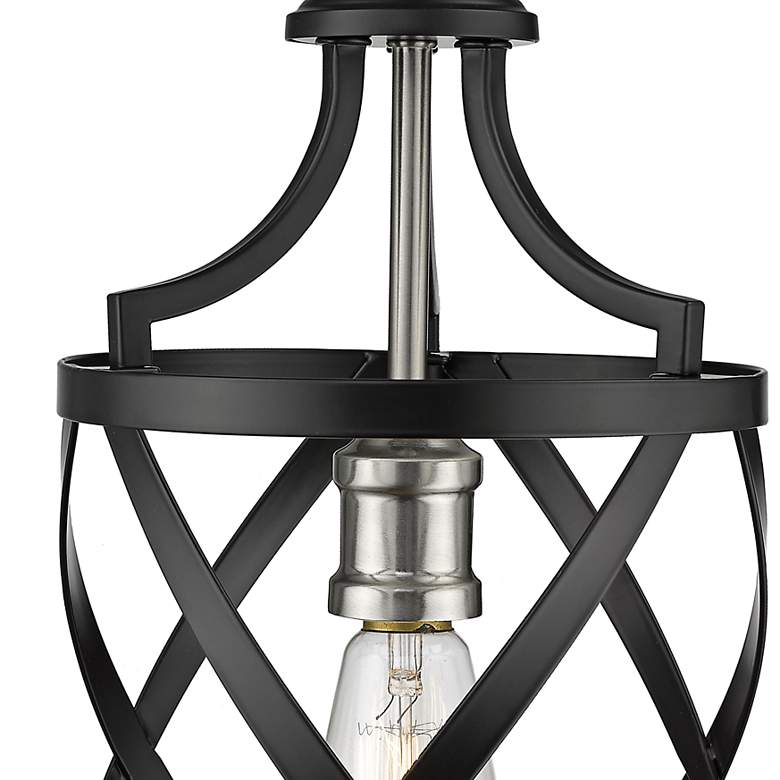 Image 3 Malcalester 8" Wide Matte Black Mini Pendant more views