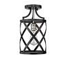 5_Malcalester by Z-Lite Matte Black + Brushed Nickel 1 Light Flush Mount more views