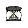 5_Malcalester by Z-Lite Matte Black + Brushed Nickel 4 Light Flush Mount more views
