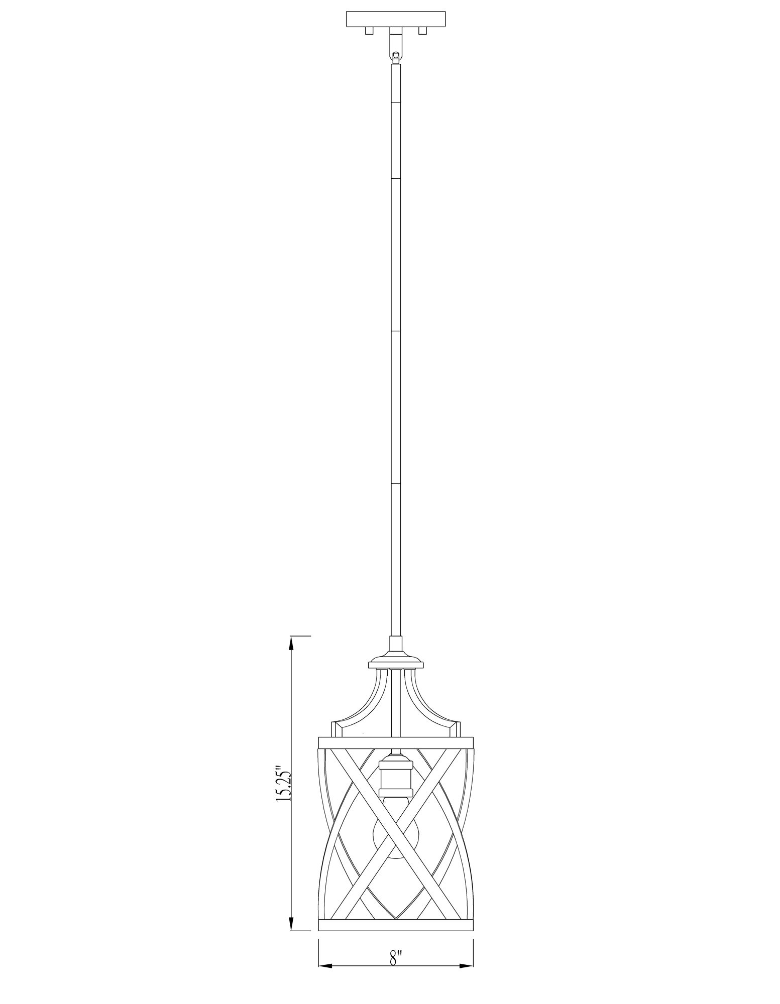 Malcalester by Z-Lite Matte Black + Olde Brass 8 inch 1 Light Mini Pendant