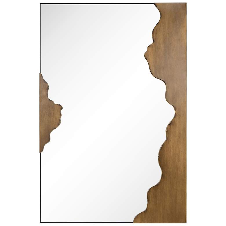 Image 1 Malcolm Antique Gold 24" x 36" Rectangular Wall Mirror