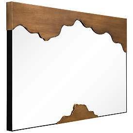 Image5 of Malcolm Antique Gold 24" x 36" Rectangular Wall Mirror more views