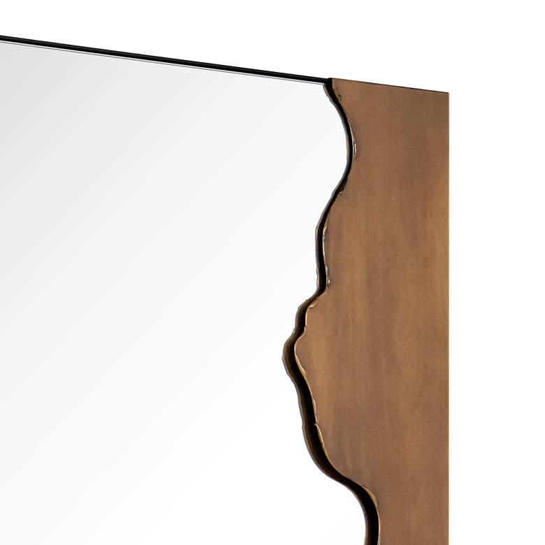 Image 6 Malcolm Antique Gold 24" x 36" Rectangular Wall Mirror more views