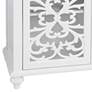 Maldina 58" Wide White Wood Color Changing Fireplaces