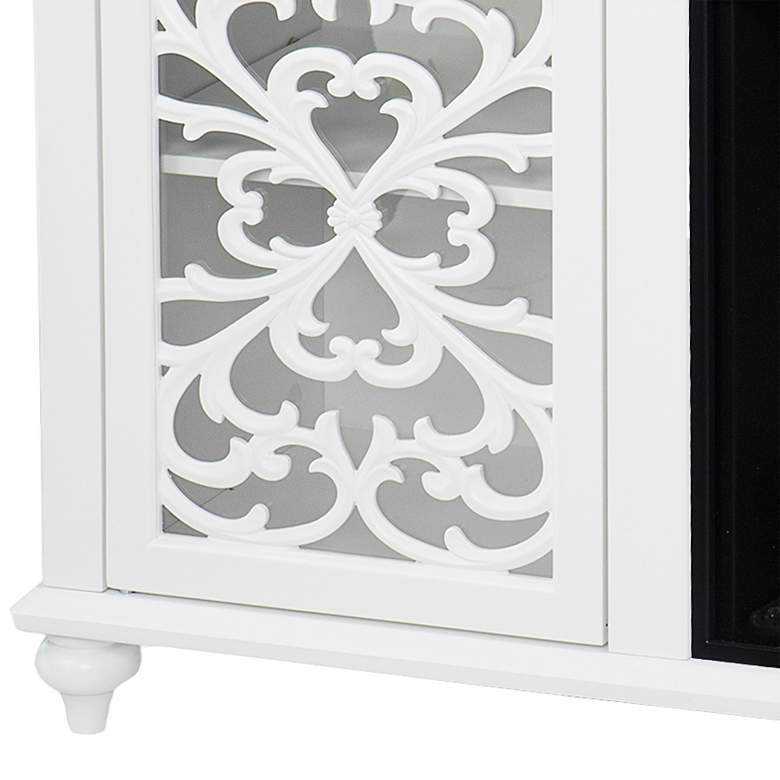 Image 4 Maldina White Electric Fireplace Media Console more views