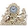 Maldini Woman and Cherub Antique Ivory Clock