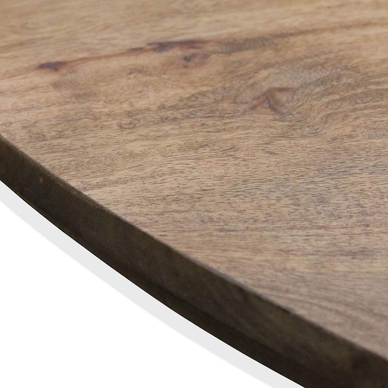 Image 2 Malec 60" Wide Walnut Solid Mango Wood Dining Table more views