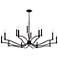 Malene Black Chandelier 14Lt