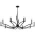 Malene Black Chandelier 14Lt