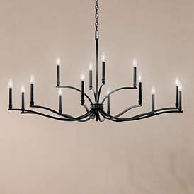 Image1 of Malene Black Chandelier 14Lt