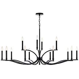 Image3 of Malene Black Chandelier 14Lt more views