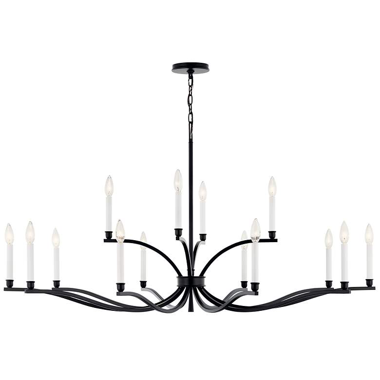 Image 4 Malene Black Chandelier 14Lt more views