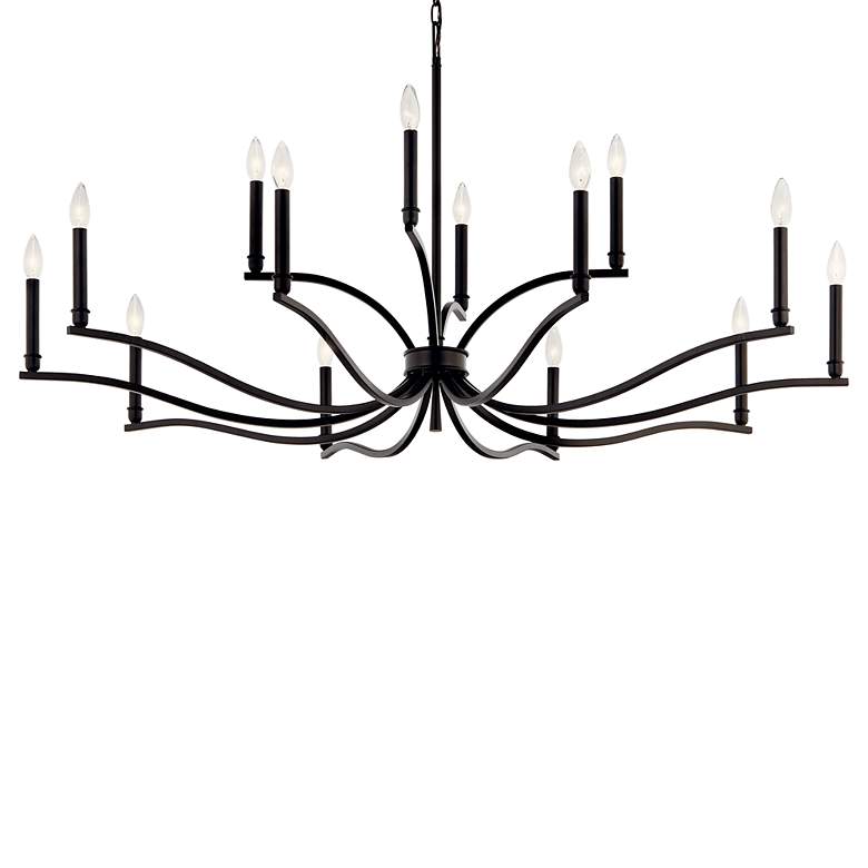 Image 5 Malene Black Chandelier 14Lt more views