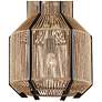 3_Mali 13 1/2"W Satin Black w/ Kraft Paper Twine Pendant Light more views