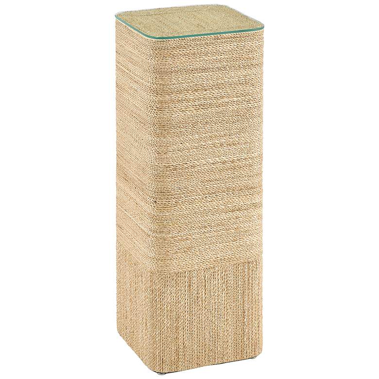 Image 1 Malibay 12" Wide Natural Rope Square Pedestal