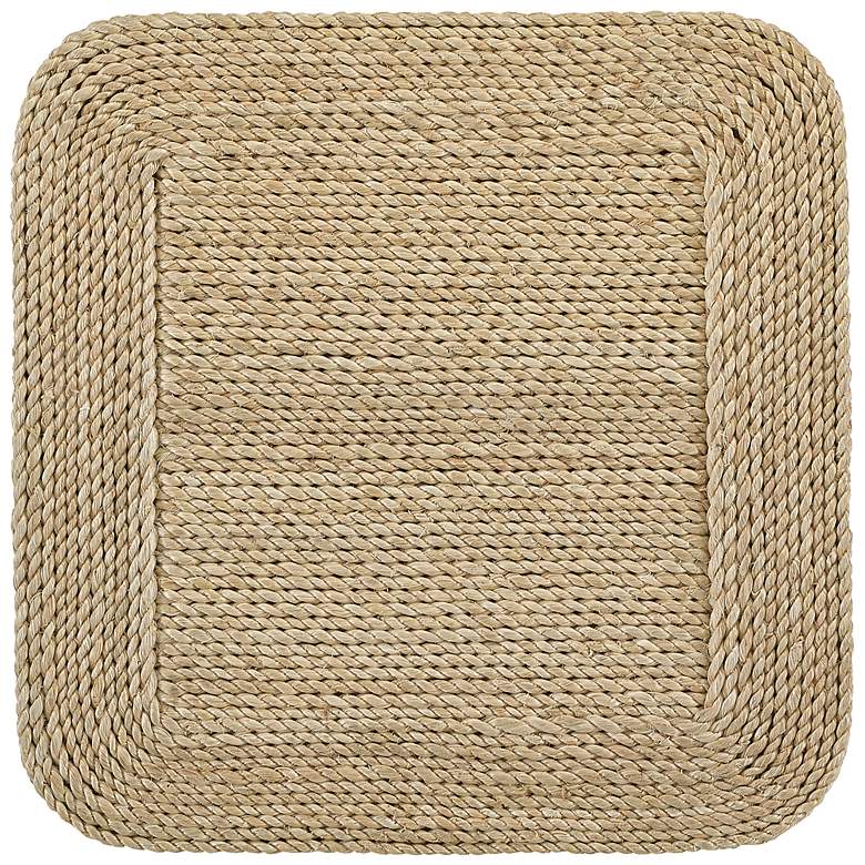 Image 3 Malibay 12" Wide Natural Rope Square Pedestal more views