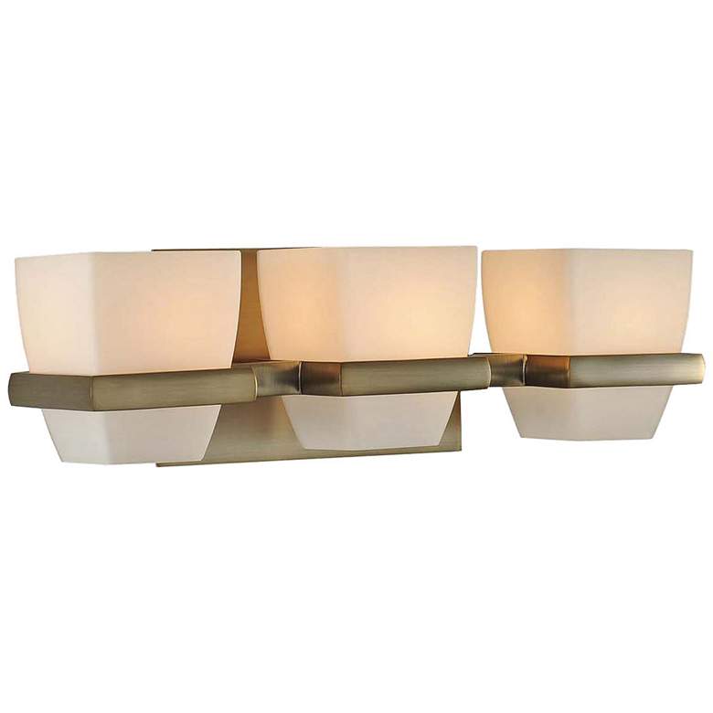Image 1 Malibu 16" Wide Brushed Bronze 3-Light Bath Light