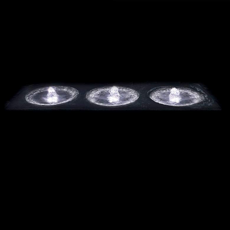 Image 3 Malibu 17 1/2"H Trevia Graystone LED Outdoor Floor Fountain more views