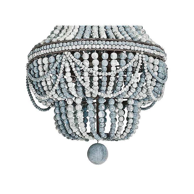 Image 4 Malibu 20 1/2" Wide Weathered Blue 6-Light Chandelier more views