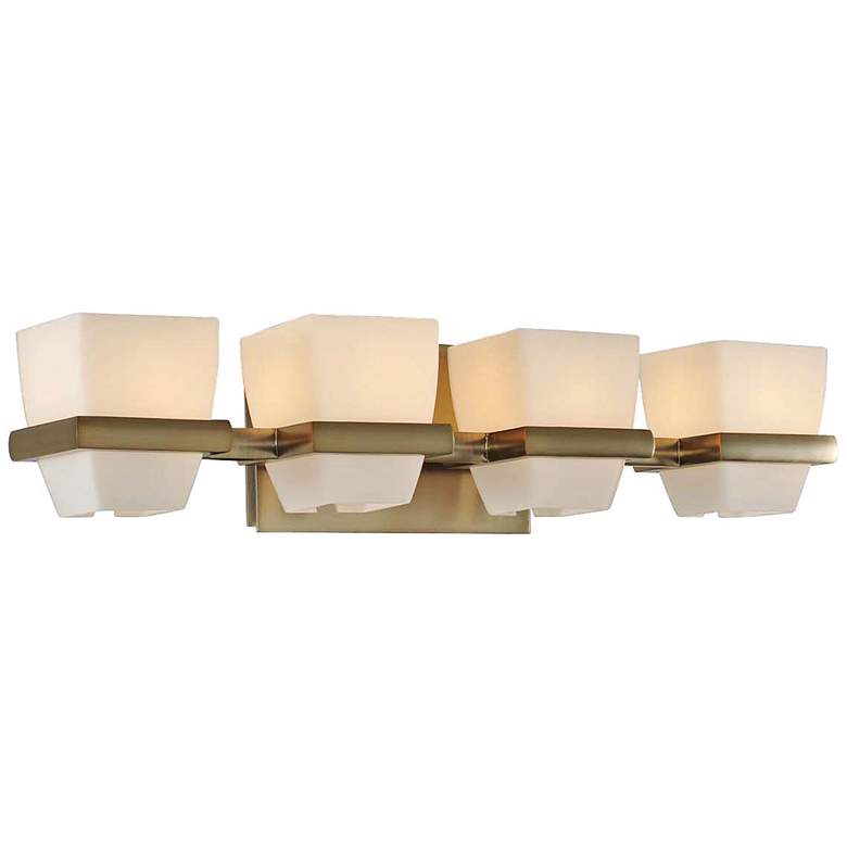 Image 1 Malibu 22" Wide Brushed Bronze 4-Light Bath Light