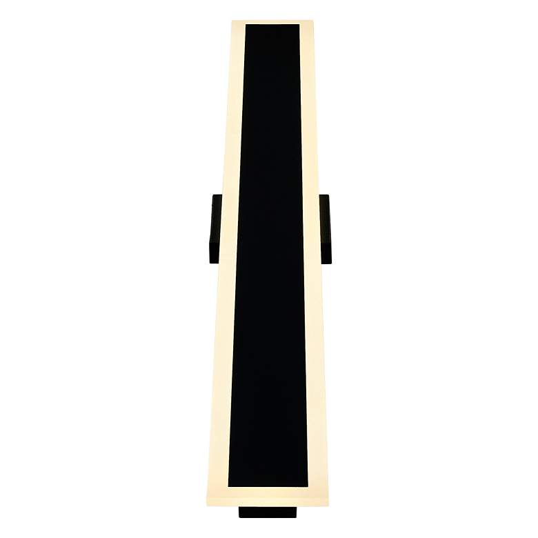 Image 2 Malibu 32" High Black Metal LED Outdoor Wall Light more views
