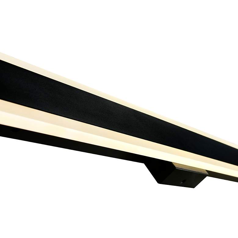 Image 3 Malibu 32" High Black Metal LED Outdoor Wall Light more views