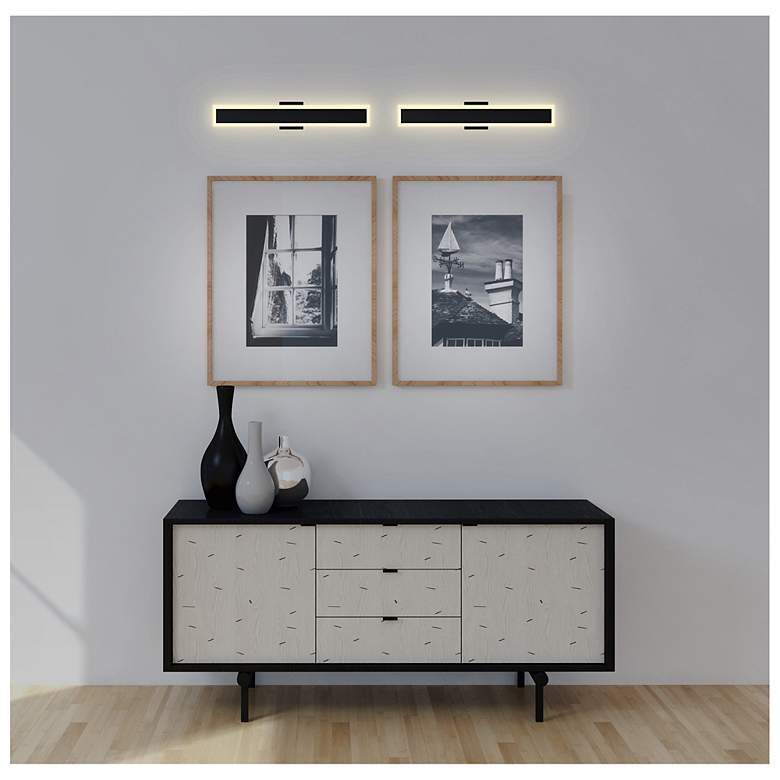 Image 6 Malibu 32" High Black Metal LED Outdoor Wall Light more views